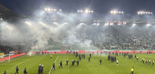 Eklat bei Stadtderby: Krawalle zwischen Fans von Rapid und Austria Wien