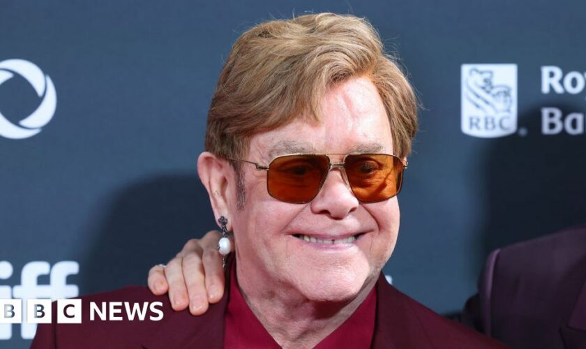 Elton John makes first red carpet appearance since vision issues