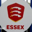 Essex badge on gates at Chelmsford