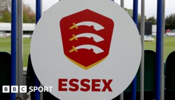 Essex badge on gates at Chelmsford