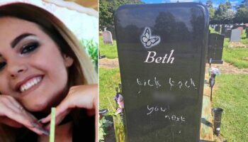 Family's pain as grave of girl killed celebrating birthday vandalised with chilling words