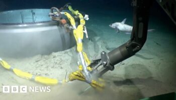 Footage shows underwater robot salvaging Titan sub