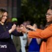 Harris and Oprah hold a star-studded rally in Michigan