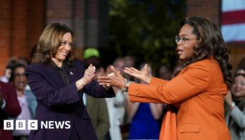 Harris and Oprah hold a star-studded rally in Michigan