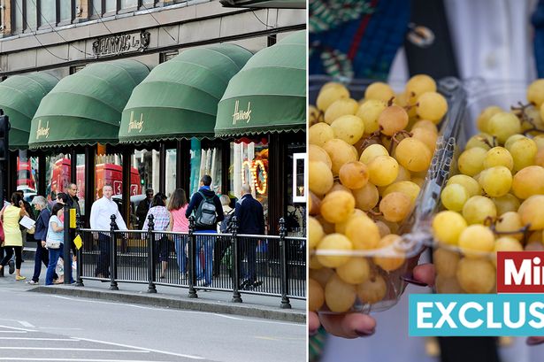 Harrods sells bunch of grapes for huge £60 - a staggering £3 per grape