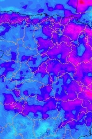 La Aemet avisa de lluvias torrenciales por la llegada de una DANA a España: estas son las zonas más afectadas