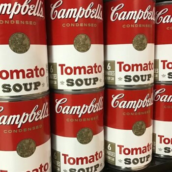 La marca Campbell, retratada por Andy Warhol, quitará la palabra "sopa" de su nombre