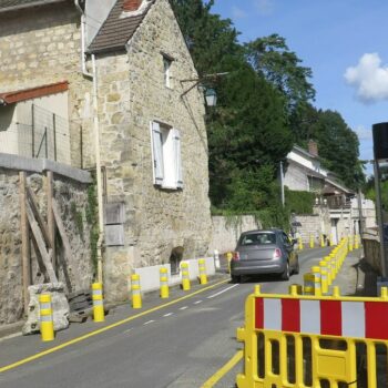 La route qui traverse Butry-sur-Oise enfin rouverte, avant des travaux pour contenir le risque d’effondrement