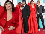 Lady Gaga stuns in a custom-made gown as she joins co-star Joaquin Phoenix and supportive fiancé Michael Polansky at the UK premiere of Joker: Folie à Deux - after its triumphant opening in Venice