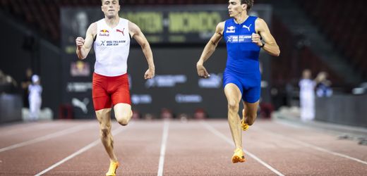 Leichtathletik: Armand Duplantis gewinnt 100-Meter-Sprint gegen Karsten Warholm