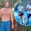 Meet the 'hot' tennis coach Dave Grohl accused his wife of flirting with: Christopher Crabb is a former child star who trains A-listers at his $1.4m LA mansion and prides himself on his close bonds with his star students