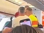 Moment easyJet flight to Greece is forced to divert to Munich after drunk passenger tries to storm the cockpit at 30,000ft before being restrained by hero bystander