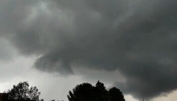 Moment 'tornado' hits sleepy town as UK battered by thunderstorms