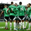 Dan Ballard celebrates his goal with his team-mates