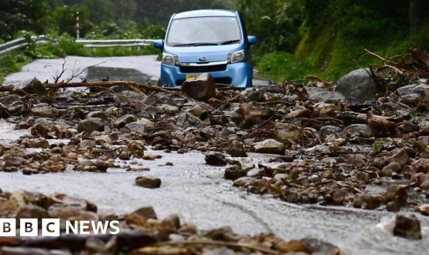 One dead and several missing after 'unprecedented' rains in Japan