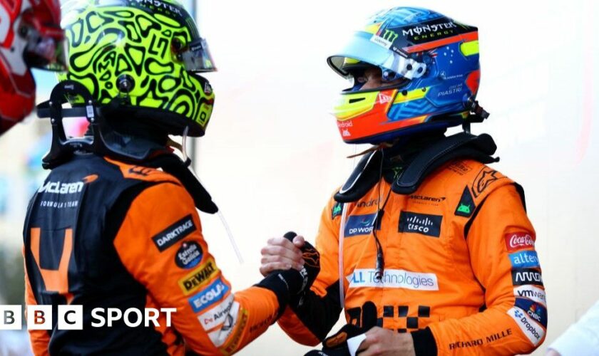 Lando Norris and Oscar Piastri