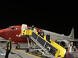 Plane bound for Gatwick from Oslo is forced to land in Copenhagen before 'technical issue' means ALL passengers have to swap aircraft