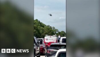 Police surround car near Trump golf course