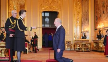 Post Office campaigner Sir Alan Bates knighted by Princess Anne at Windsor Castle