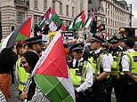 Pro-Palestine protesters begin march on London's Israeli embassy after claiming victory when Met Police bowed to pressure and watered down restrictions