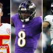 Patrick Mahomes, Lamar Jackson and Jalen Hurts all in NFL action