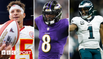 Patrick Mahomes, Lamar Jackson and Jalen Hurts all in NFL action