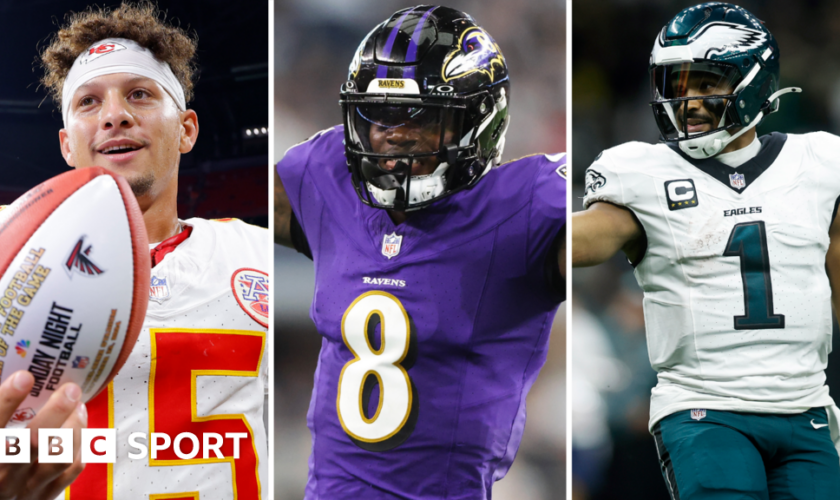 Patrick Mahomes, Lamar Jackson and Jalen Hurts all in NFL action