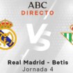 Real Madrid - Betis, estadísticas del partido