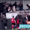 Riot cops rush to children's under-10s football game as parents start brawling in stands