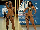 Risqué models take to the runway covered only in TAPE for New York Fashion Week