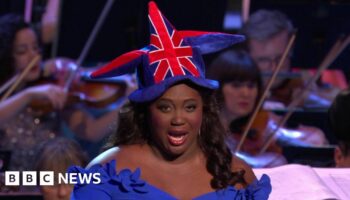 Soprano Angel Blue charms Last Night of the Proms audience