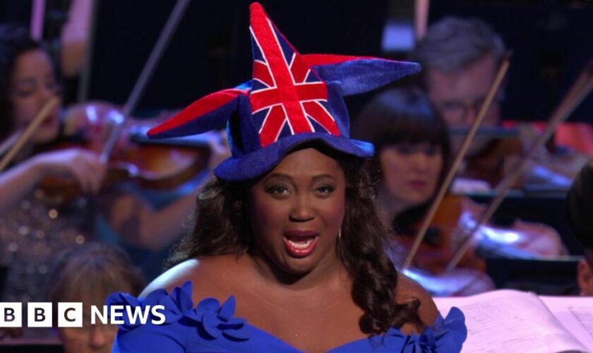 Soprano Angel Blue charms Last Night of the Proms audience