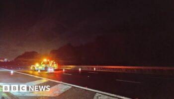 Stranded drivers rescued as flooding closes M5