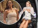 Strictly's Tasha Ghouri puts on a VERY animated display while bleary-eyed Vicky Pattison looks all partied out as stars make a raucous departure from the National Television Awards 2024