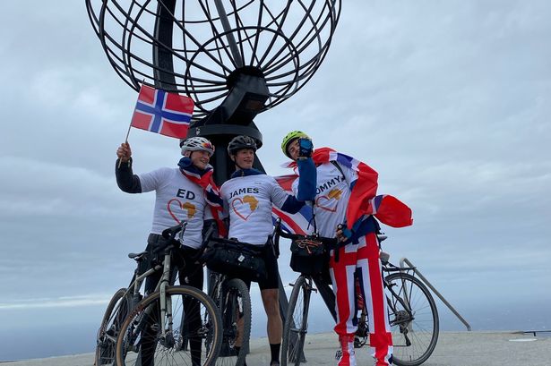 Student raises huge £6,000 in memory of friend by cycling the entire length of Norway