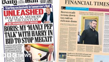 The Papers: Johnson's 'pep talk' with Harry and Treasury rethinks non-dom plan