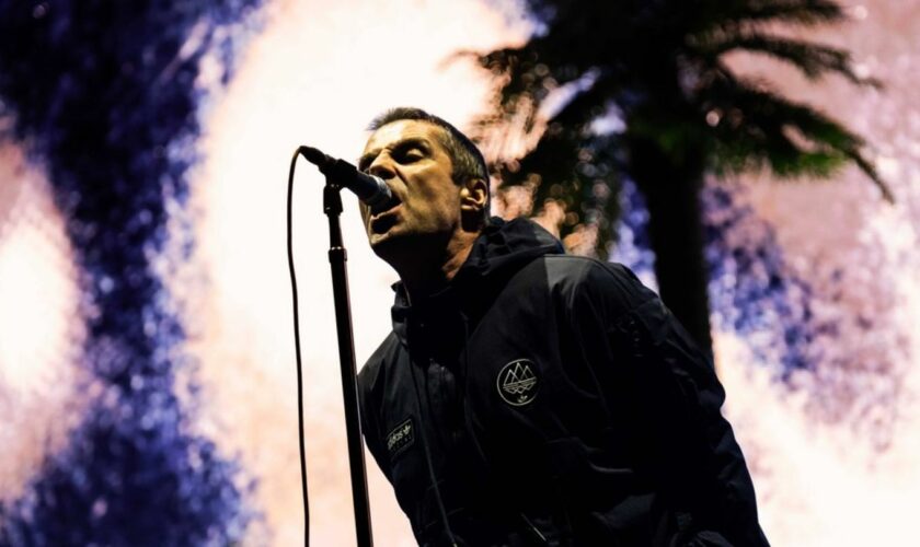 Liam Gallagher auf der Bühne.