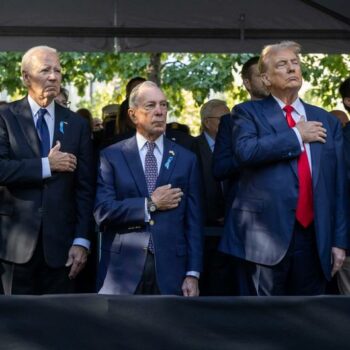 US: Harris and Trump shake hands at 9/11 memorial