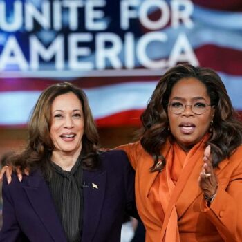 US: Kamala Harris and Oprah Winfrey host star-studded rally