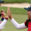 Graphic showing result of Friday's opening session of the 2024 Solheim Cup