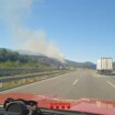 Un incendio en Girona obliga a cortar la AP-7 y la línea de Alta Velocidad