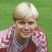 Gary Shaw posing in an Aston Villa kit