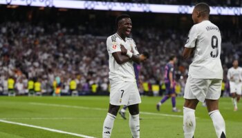 Vinicius provoca una chispa a tiempo en el Madrid para remontar al Espanyol