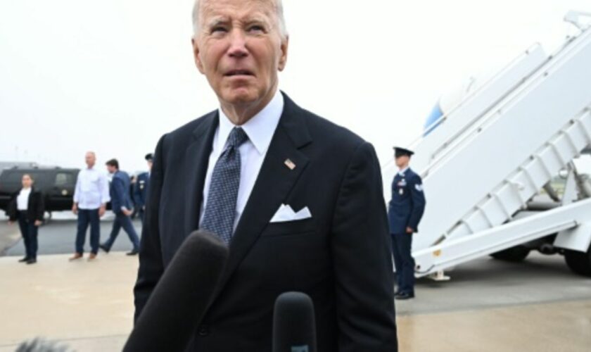 Biden bei der Ankunft in Delaware