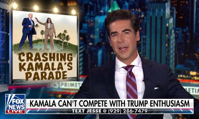 JESSE WATTERS: Biden and Harris hide from you, Trump shows you that he loves you