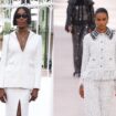 Naomi Campbell dons Chanel’s new boyish style on the front row