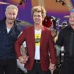 Mike Dirnt, Billie Joe Armstrong and Tre Cool of Green Day perform on ABC's Good Morning America in July 2024. Pic: AP/NDZ/STAR MAX/IPx 2024