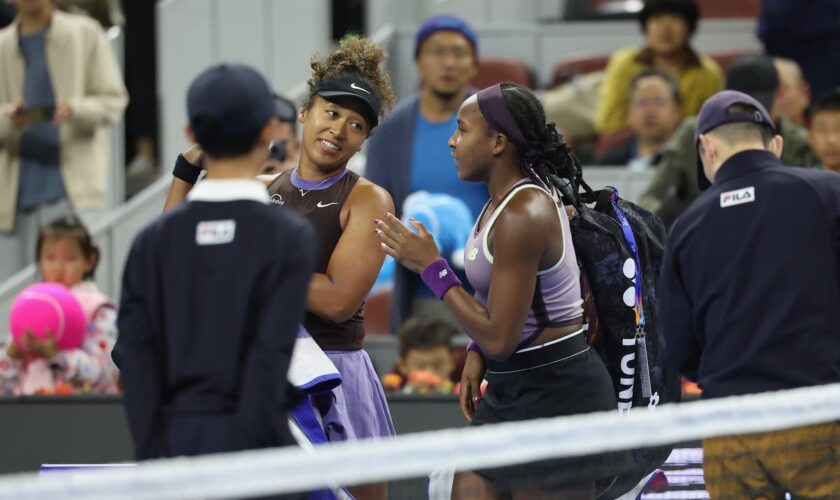 Back injury forces Naomi Osaka to pull out of China Open as Coco Gauff advances