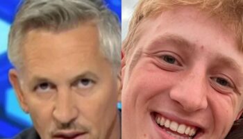 Gary Lineker’s nephew dies after being crushed by falling tree, aged 18