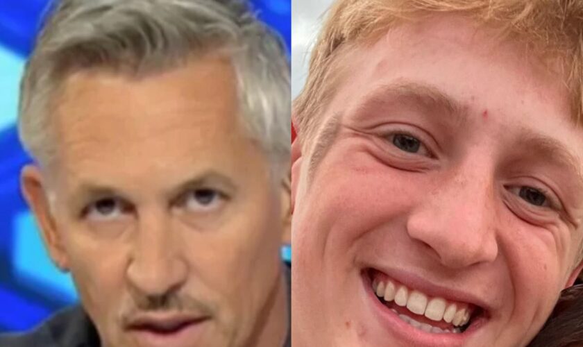 Gary Lineker’s nephew dies after being crushed by falling tree, aged 18